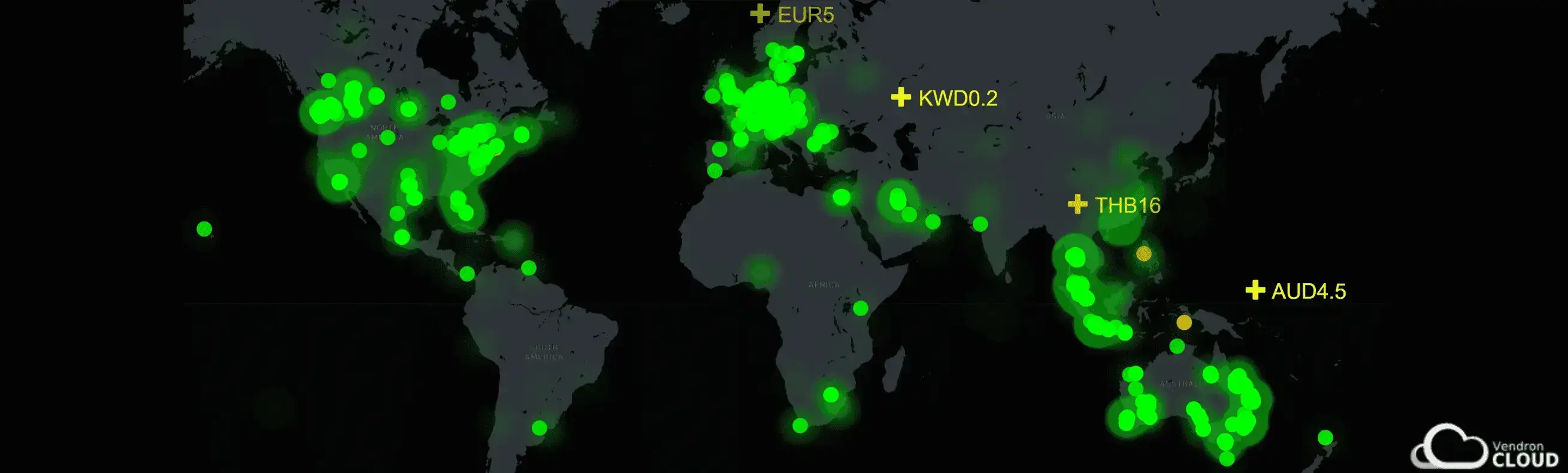 Worldwide Silkron Smart Vending Machines Map